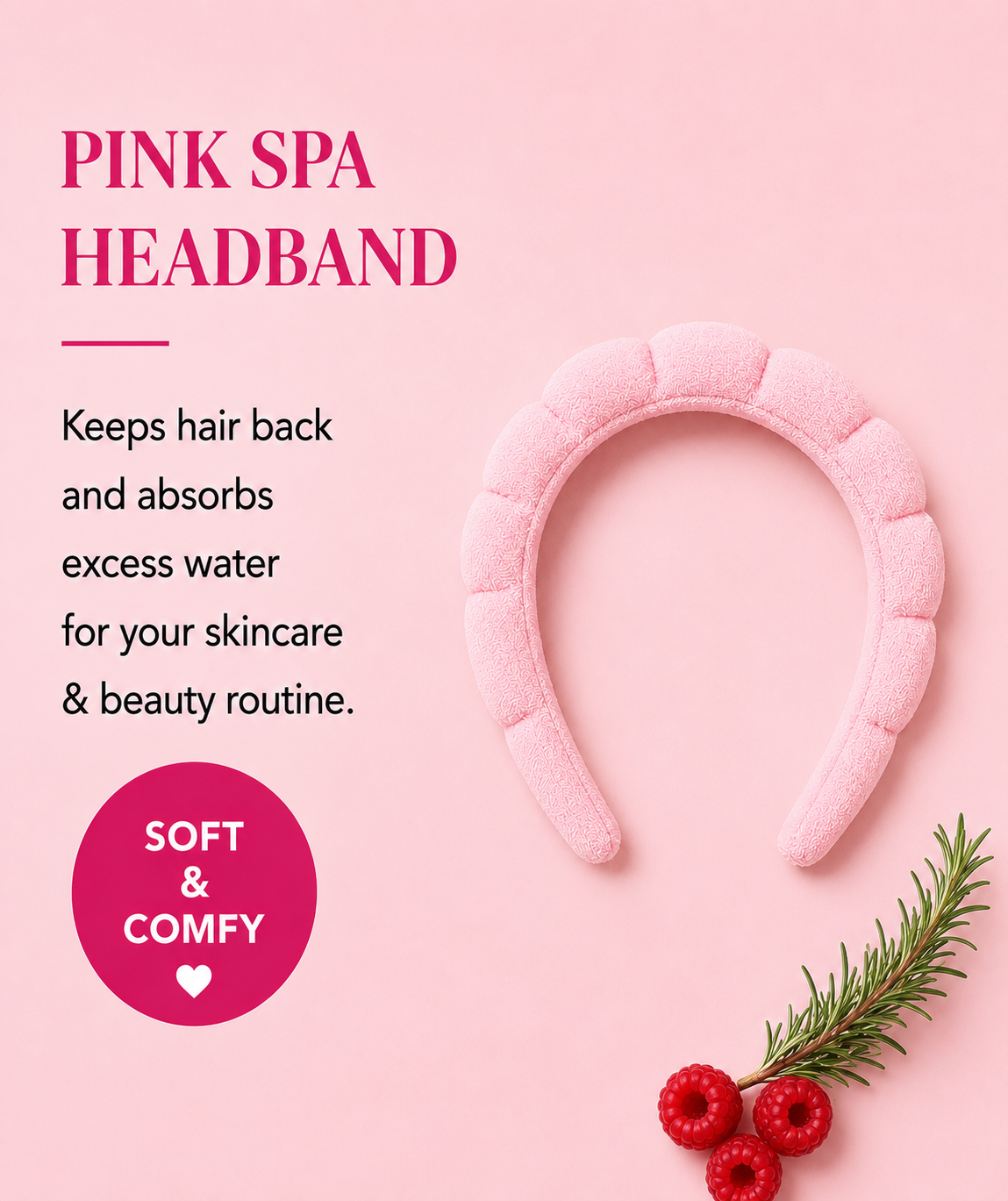 Pink Spa Headband